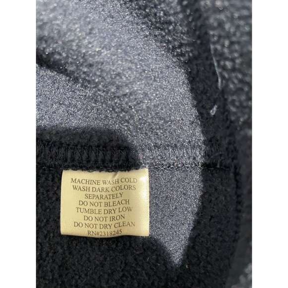 Vineyard Vines Womens Navy Fleece Pullover With Patterned Collar Logo Size S - Picture 6 of 11